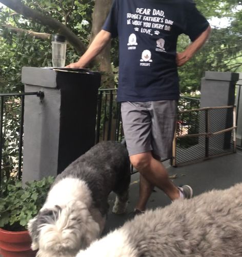 Customer photo review of I Woof You Dog Dad - Personalized Custom Unisex T-shirt