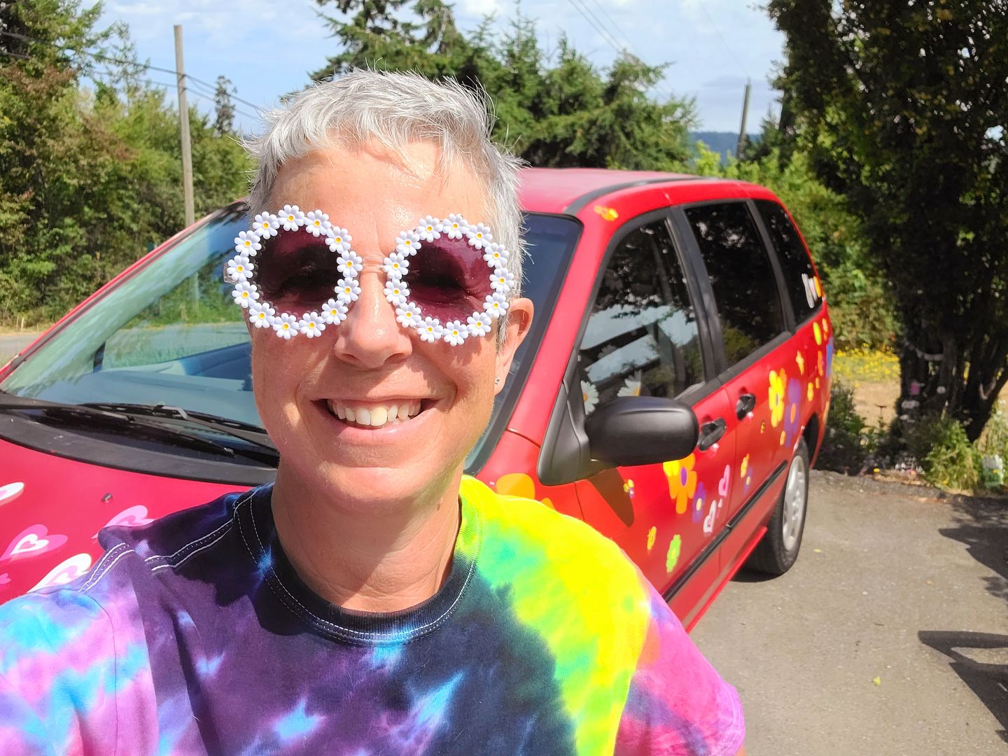 Customer photo review of Flashback Tie Dye T Shirt
