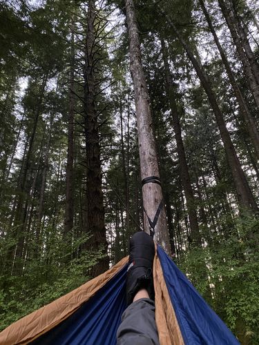 Customer photo review of River Blue - Recycled Double Hammock with Straps