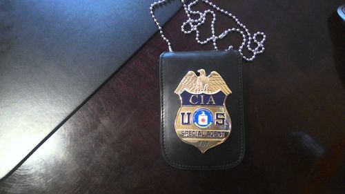 Customer photo review of US CIA Special Agent Badge Solid Copper Replica Movie Props #767