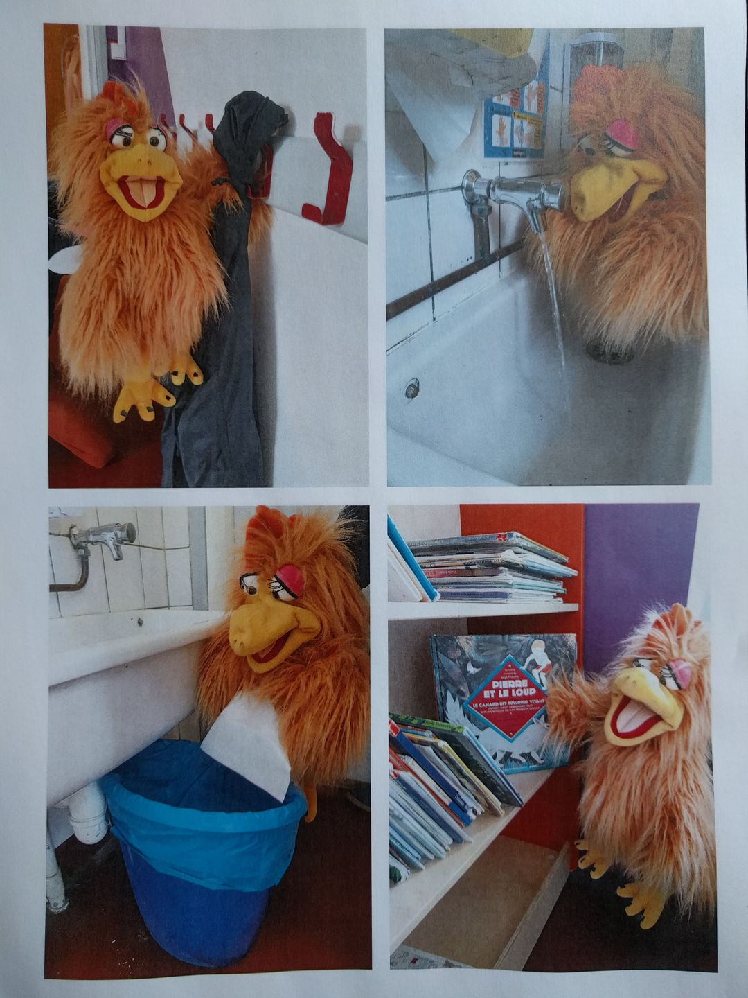 Customer photo review of Herta la Poule Marionnette