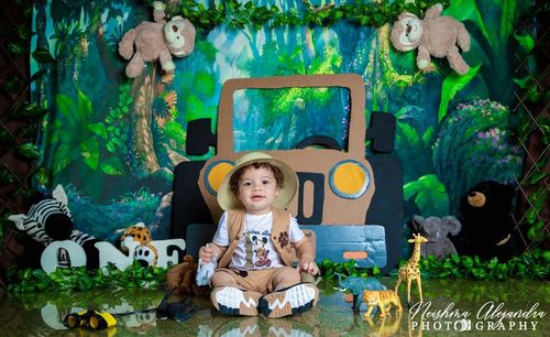 Customer photo review of Kate Jungle Theme Backdrop Scenery Green Forest Tree Backdrop