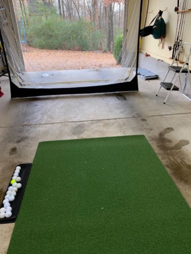 Customer photo review of FairwayHero Champ Golf Mat 4'x5' | Portable Golf Hitting Practice Mat