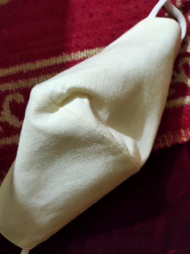 Customer photo review of Forest & Meadows Triple Layered Cotton Linen Mask - Pack of 5