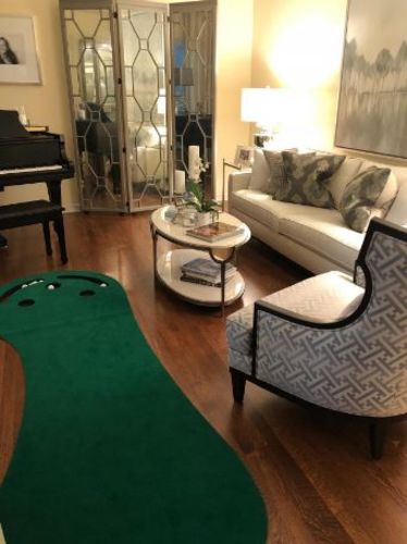 Customer photo review of Par 3 Putting Green | Portable Home Putting Mat