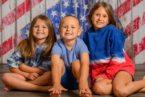 Customer photo review of Kate 4th of July US Flag Retro Backdrop Designed by Kate Image