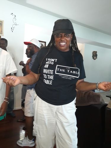 Customer photo review of I AM The Table Limited Edition Tee (Front Print)