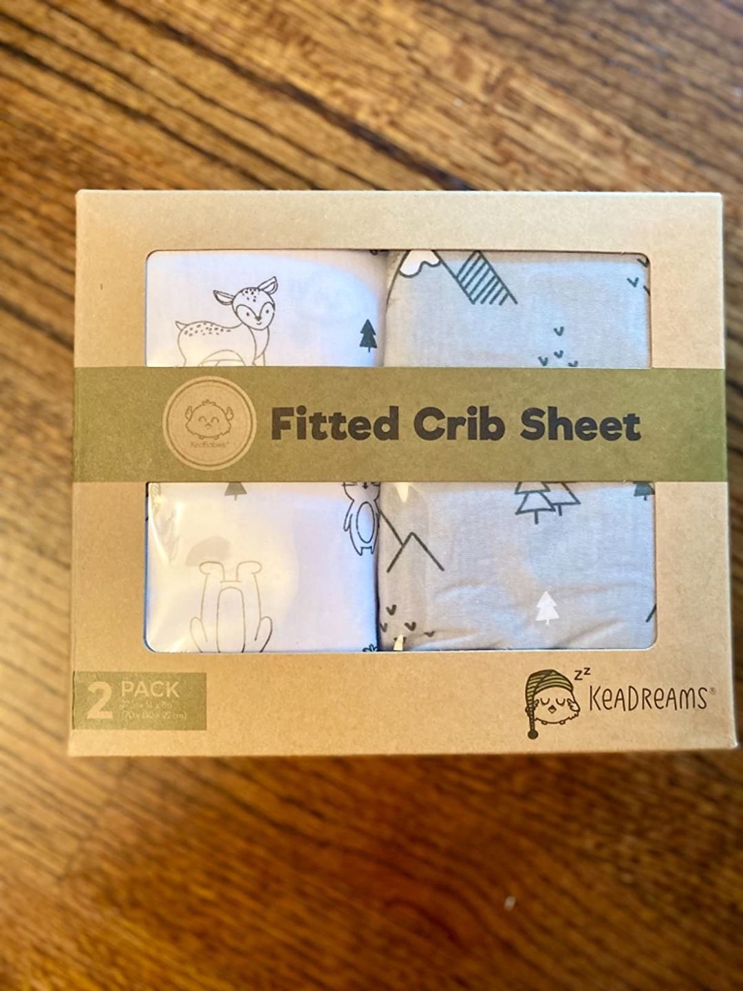 Customer photo review of Fitted Crib Sheet (Woodland)