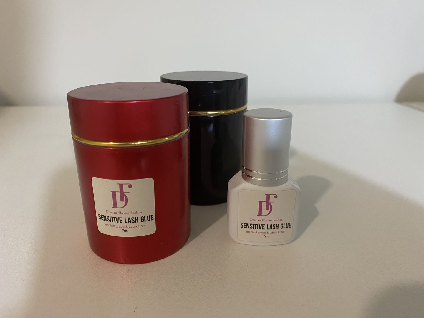 Customer photo review of Japan Low Irritation Lash Glue for Eyelash Extension