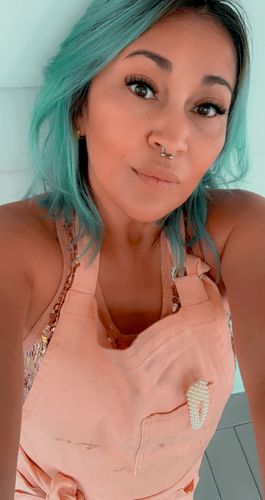 Customer photo review of Peach Bliss Apron