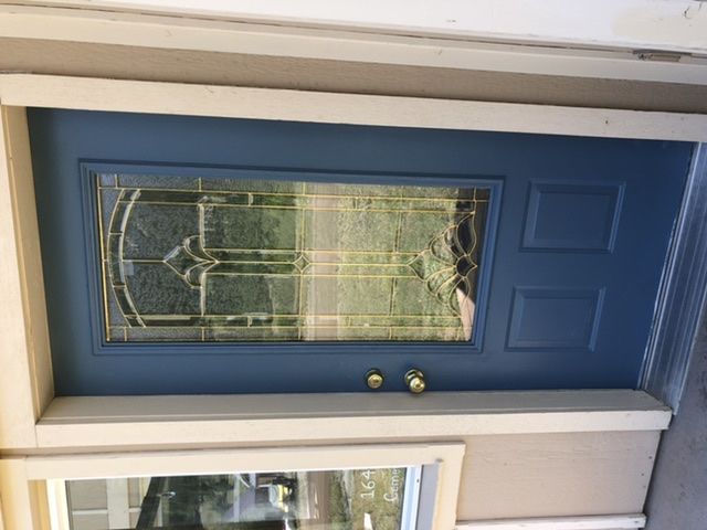 Customer photo review of 3/4 Lite 24" x 50" Frame Kit for 1" Glass