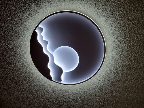 Customer photo review of Modern Sunrise Led Flush Mount Ceiling Light