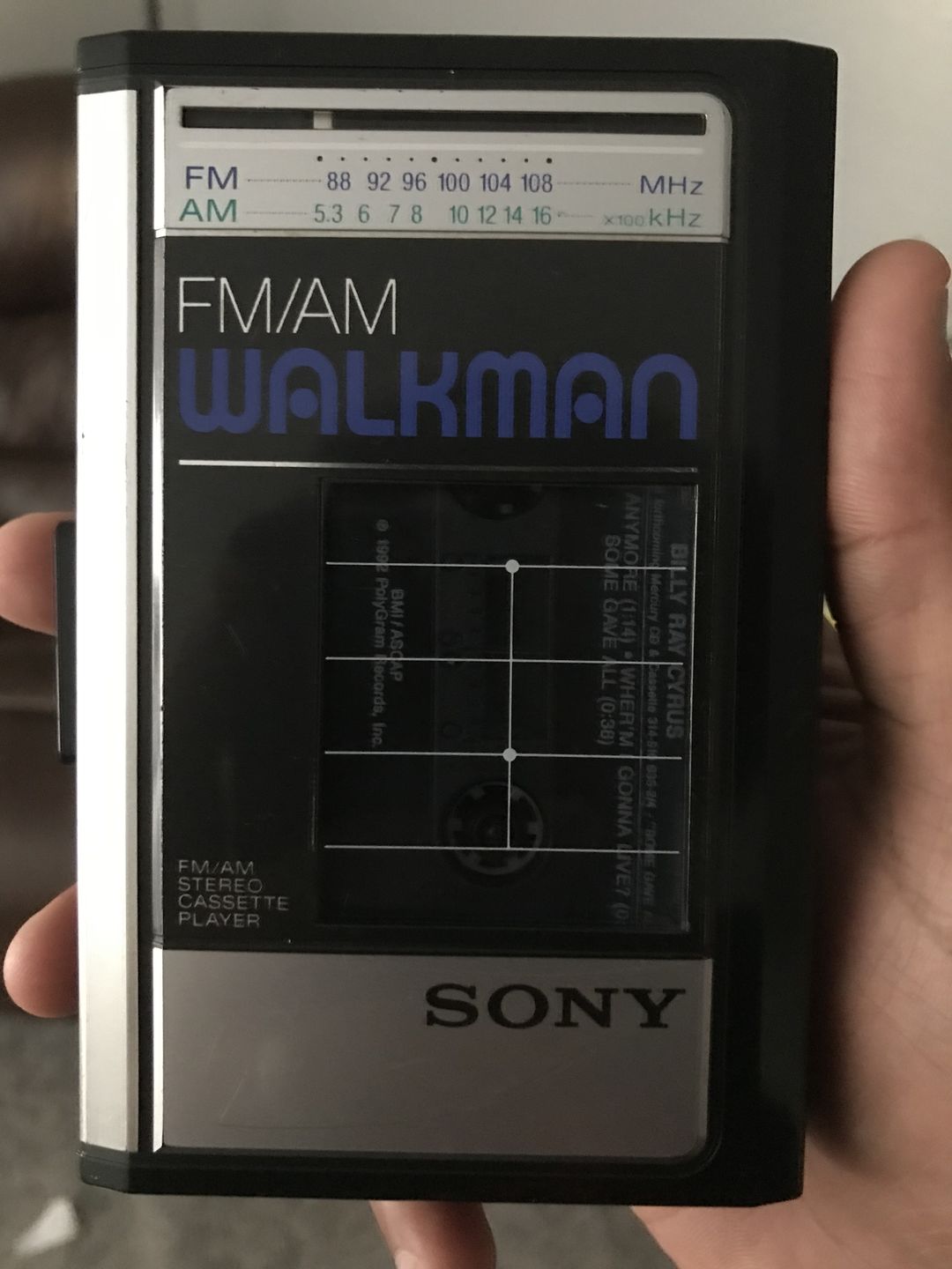 Customer photo review of Sony Walkman WM-F31/F41 AM/FM Portable Cassette Player