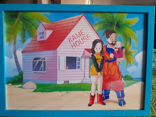 Customer photo review of Caricature cartoon dessinée à la main: En mode manga