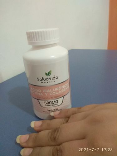 Customer photo review of Biotina, Ácido Hialurónico y Colágeno