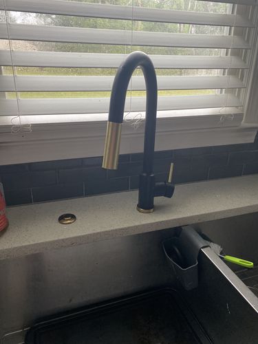Customer photo review of Imperium Touch Control Dual Function Pull Out Spout Kitchen Faucet