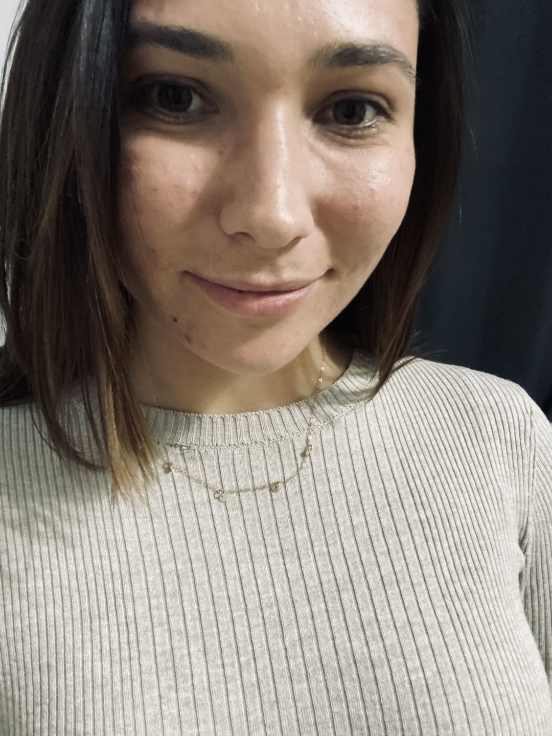 Customer photo review of The Tiny Coins Necklace