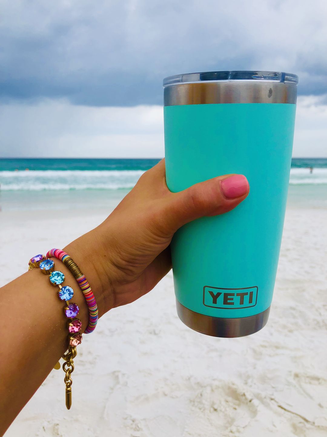 Customer photo review of Arista Bracelet in Cotton Candy Ombré - PRE-ORDER 6.25