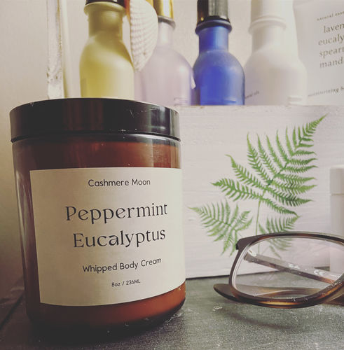 Customer photo review of Peppermint Eucalyptus Whipped Body Cream
