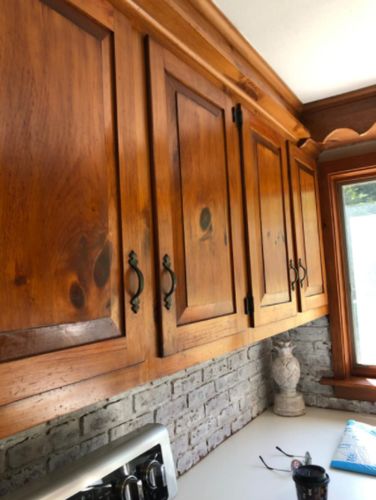 Customer photo review of Natural Wood Seasoning Beeswax Furniture Polish Wax Ｗood Cleaner Conditioner