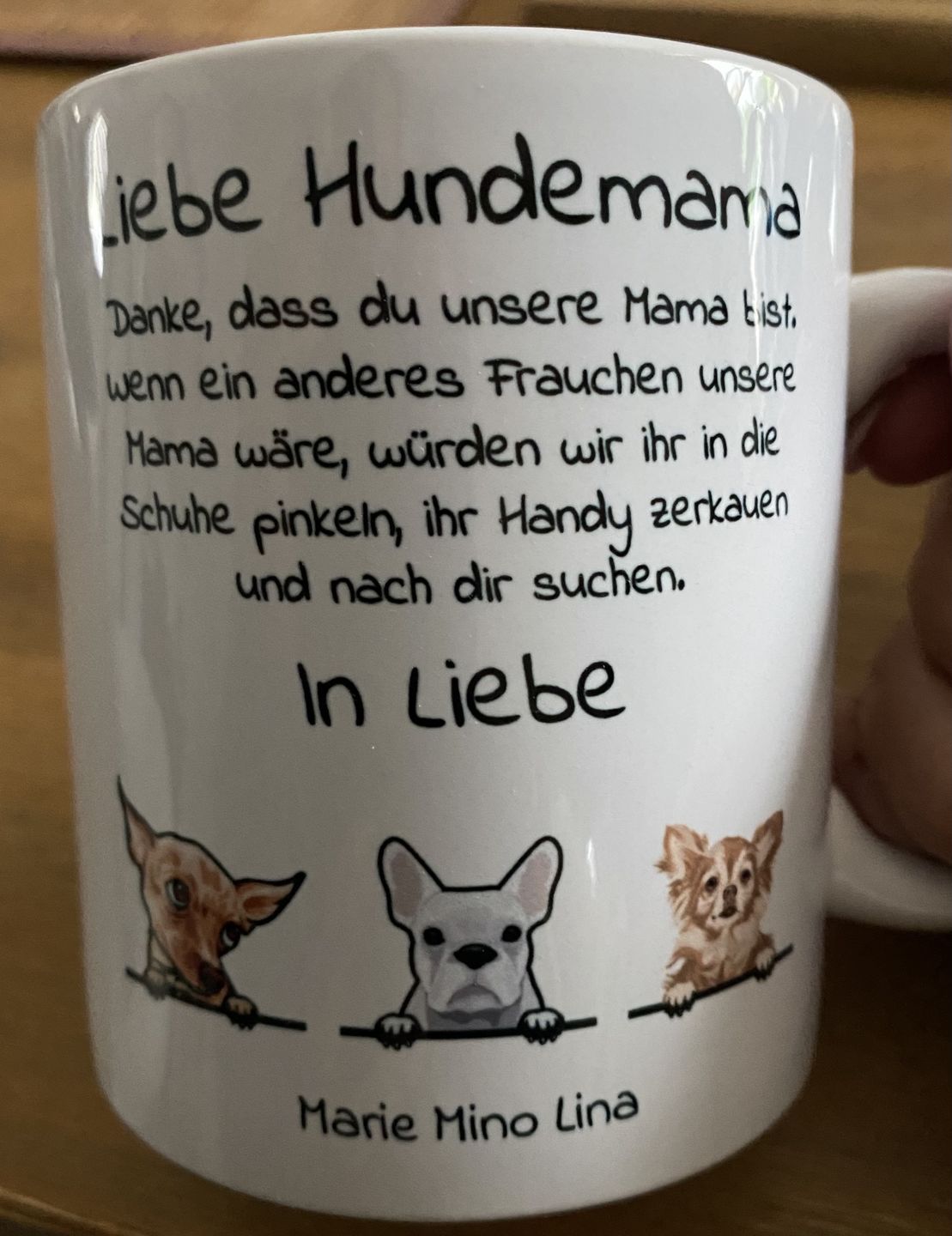 Customer photo review of Liebe Hundemama - Individuelle Tasse