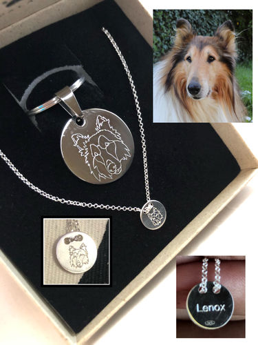 Customer photo review of Silber Lineart Love Halskette