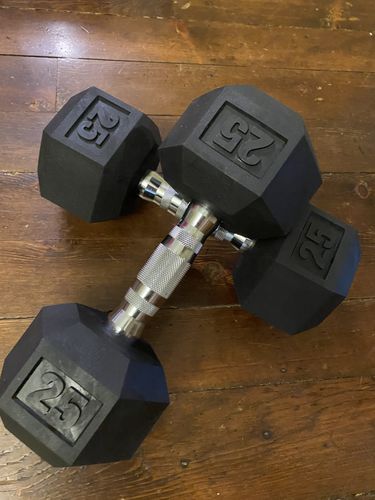 Customer photo review of Hex Head Dumbbell (singles)