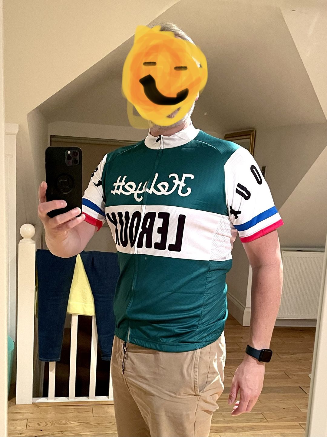 Customer photo review of Retro Heylett Leroux Cycling Jersey