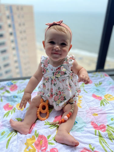 Customer photo review of Pacifier Clip || Rave