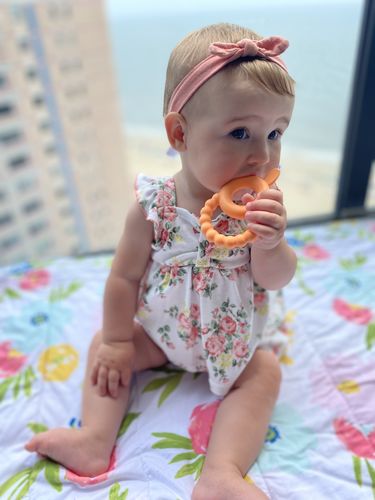 Customer photo review of Bunny Teether || Mateo