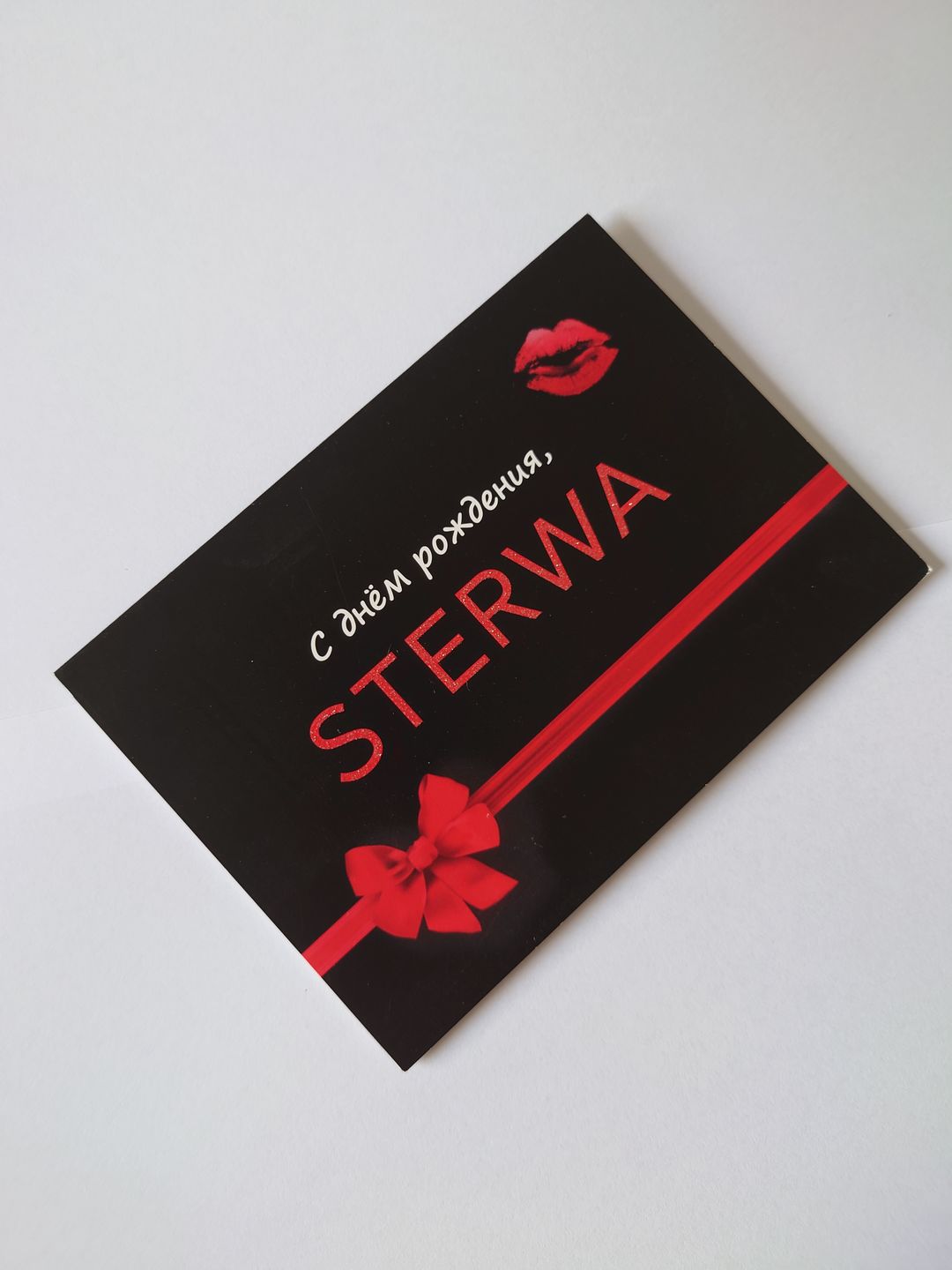 Customer photo review of STERWA Geschenkkarte mit Glitzerlack by SAEBIS®