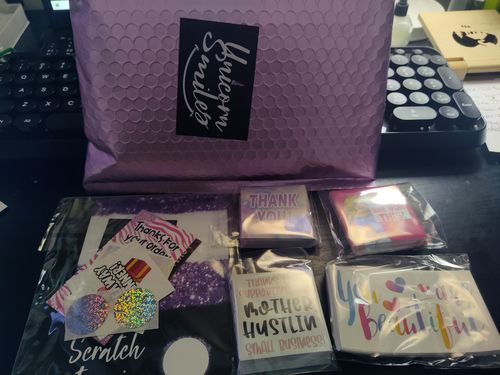 Customer photo review of "You are Beautiful" Pack of stickers
