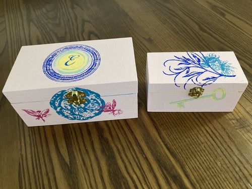 Customer photo review of Mesh Stencil - 2 pack - Animal Kingdom - 4.25x11