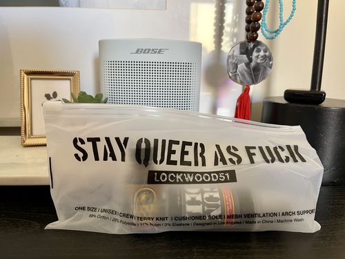 Customer photo review of SQAF Sock • Tie Dyed