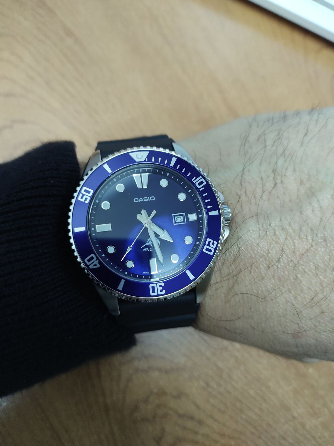 Customer photo review of Reloj Casio Submariner Marlin Duro MDV-106B-2AVCF Azul Buceo [EXCLUSIVO]