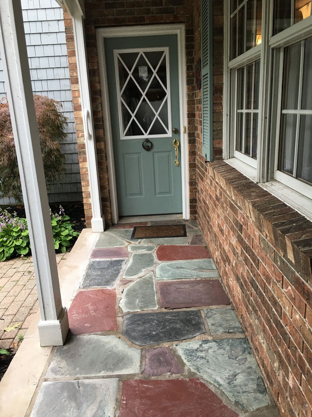 Customer photo review of Clear Diamond Grid Glass and Frame Kit (Half Lite 22" x 36" Glass Size)