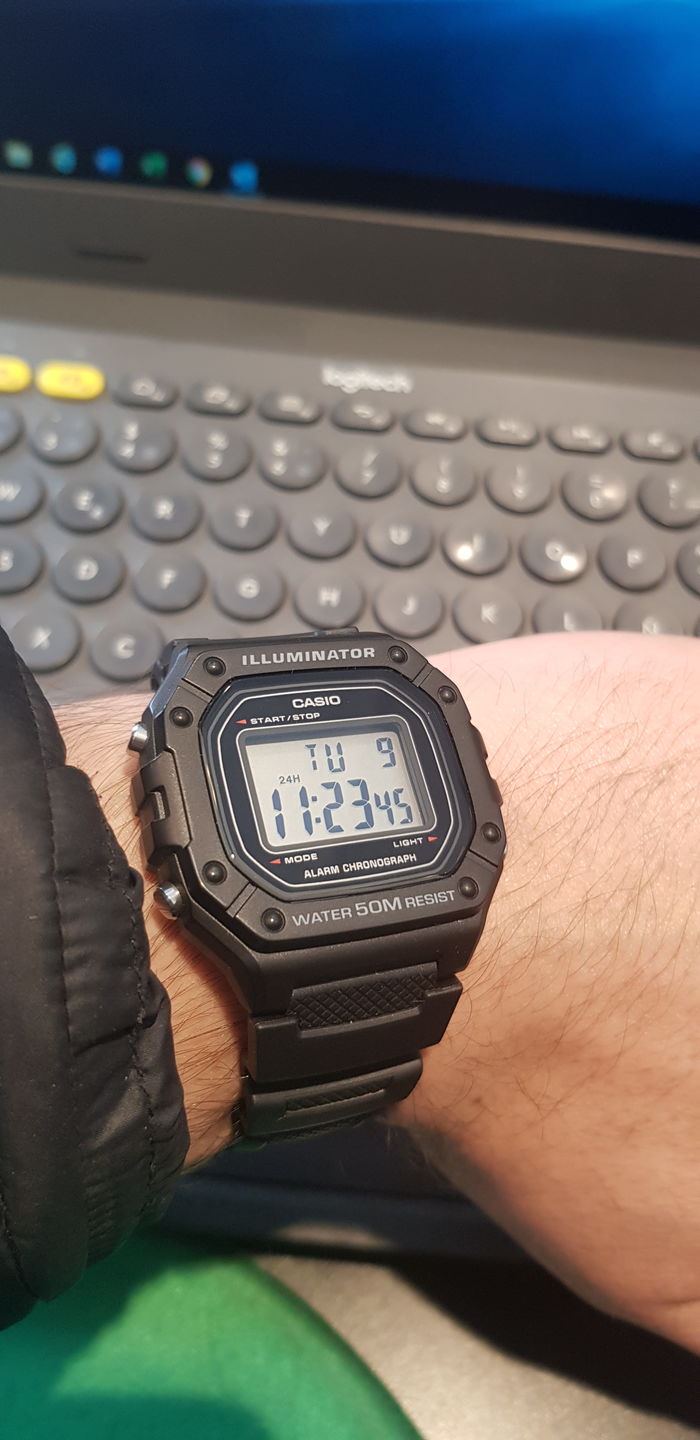 Customer photo review of Reloj Casio Vintage W-218H-1AVDF Negro