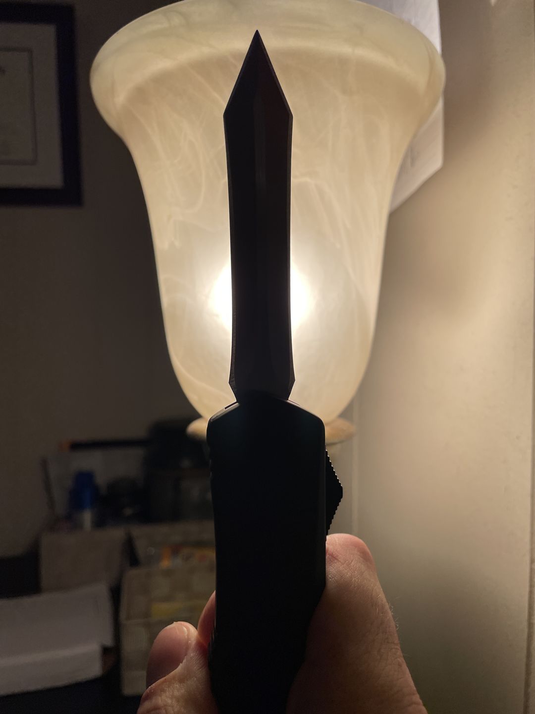 Customer photo review of Black Ghost D/A OTF - Spartan Blade