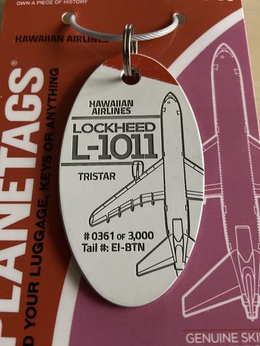 Customer photo review of LOCKHEED L-1011 HAWAIIAN AIRLINES® - PLANETAG - TAIL #EI-BTN - Partial Combos