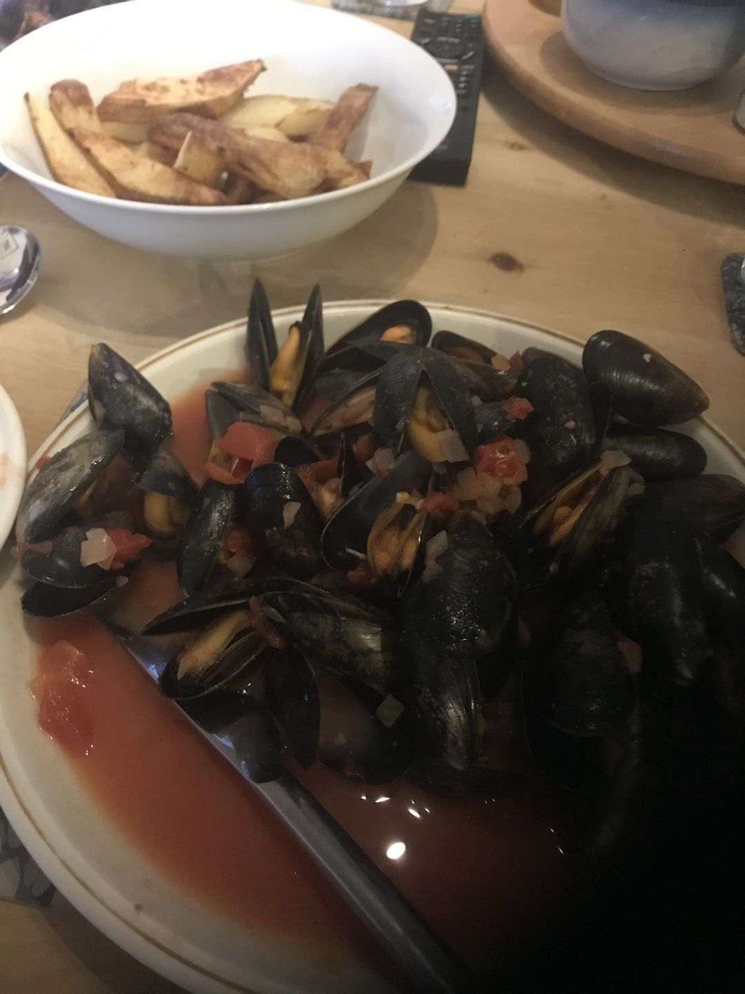 Customer photo review of Fresh Scottish Mussels (1kg)
