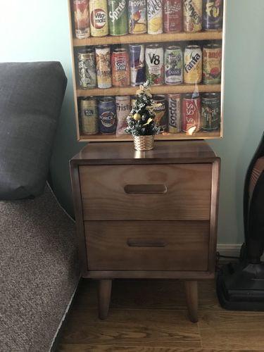 小姐 review of 日式實木雙層床頭櫃置物櫃 image 1 out of 1
