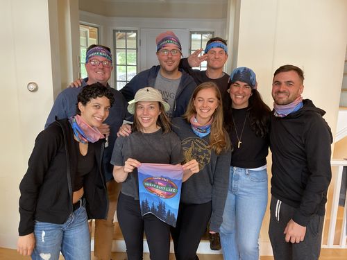 Customer photo review of Custom Neck Gaiters (Less than 100 units)