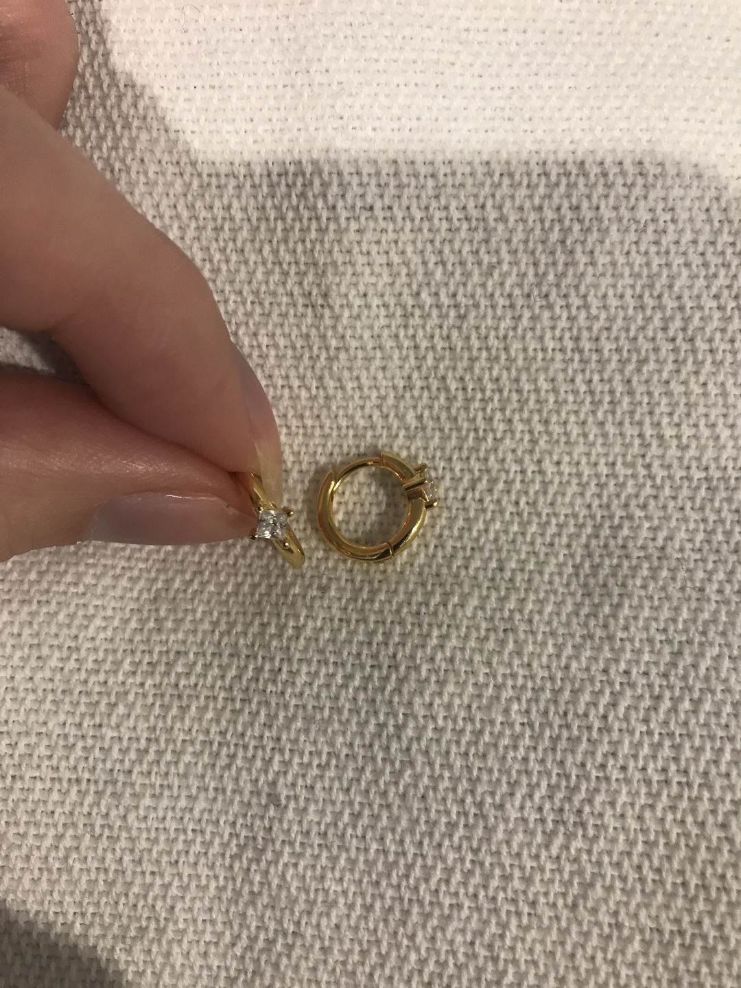 Customer photo review of Princess Stone Huggies