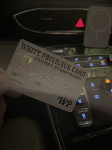 Customer photo review of White Privilege Card