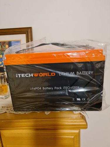 Customer photo review of iTECH120X 12V 120Ah Lithium Ion Battery LiFePO4 Deep Cycle Camping RV Solar
