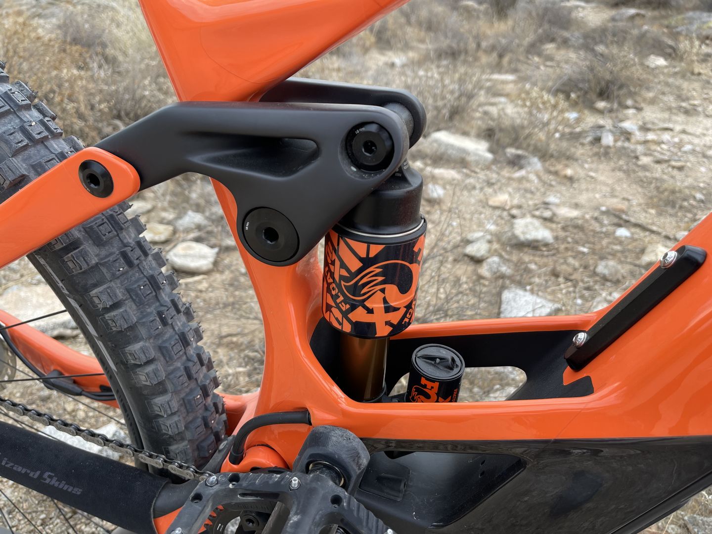 Customer photo review of Fox Float X2 Shock Decal