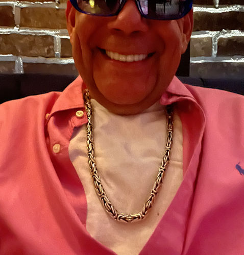 Customer photo review of 24 Inch Men Bali Viking Byzantine Chain Necklace 9mm 240GR 925 Silver Sterling