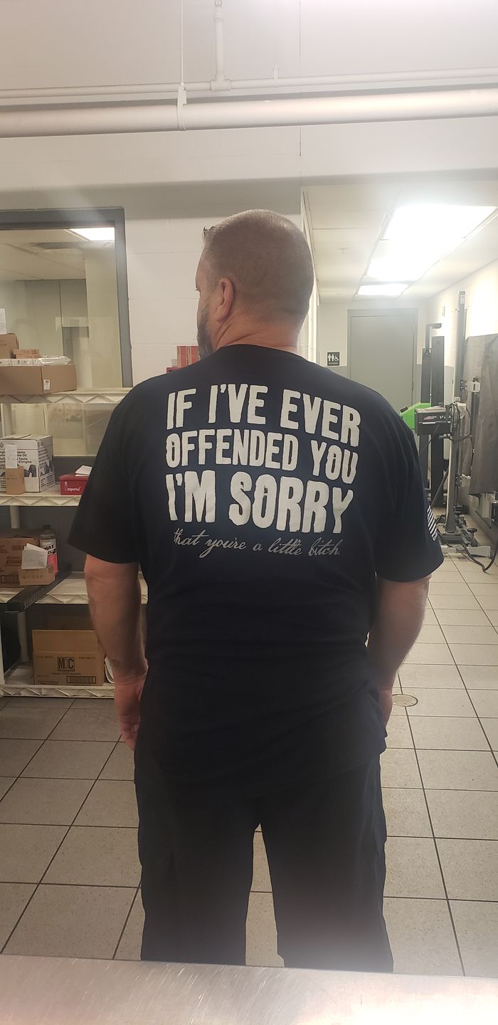 Customer photo review of If I've Ever Offended You I'm Sorry