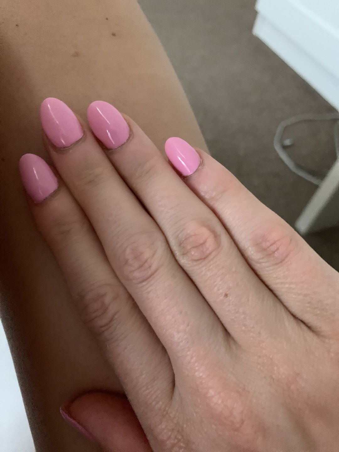 Customer photo review of Semilac 003 Sweet Pink UV Gel Polish 7ml