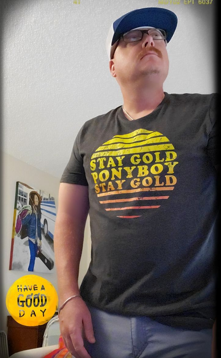 Customer photo review of Stay Gold Ponyboy Men's/Unisex Super Soft Tee